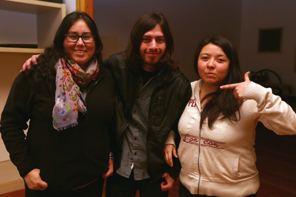 Marcela (a la izquierda) junto a representantes de asociaciones de Chillán y Concepción.